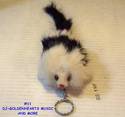 FURRY PET KEYCHAIN SQUEAKS CHOOSE FROM 11 DIFFEREN