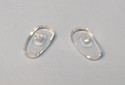 New 1 Pair Silicone Eyeglass Nose Pads Oval Screw-