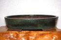 12 1/2" Japanese bonsai pot by Ejiri Taizan / Oval