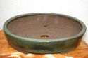 12 1/2" Japanese bonsai pot by Ejiri Taizan / Oval