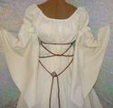 RENAISSANCE FANTASY IVORY CREAM CHEMISE PUFF SHOUL