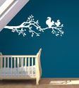 Tree Branch with Squirrels Wall Decals Sticker Nur