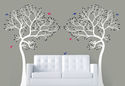 2 x 7FT. LARGE Wall Decal TREE WITH BIRDS Deco Art