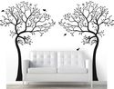 2 x 7FT. LARGE Wall Decal TREE WITH BIRDS Deco Art