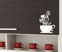 Free Shipping! Coffee Cup Wall Decal Art Sticker D