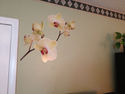 2 x Orchid Flowers - Wall Decal - Deco Art Sticker