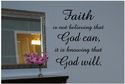 Faith.. God.. quote Wall Decal Decor Art Sticker M