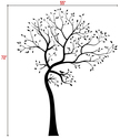 LARGE Wall Decal TREE WITH BIRD Deco Art Sticker M