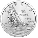 FREE 2021 Canada 10¢ 100th Anniversary Bluenose F