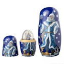 2022 Father Frost $5 Fine Silver Matryoshka Oval C