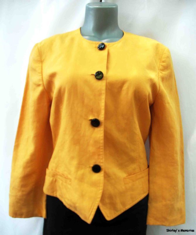 ShirleysMemories : LINDA ALLARD ELLEN TRACY Linen Jacket Blazer Size 6