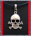 *Skull Pirate Necklace *Genuine Leather Cord *All 