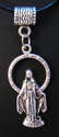 *Miraculous Medal Necklace *Tibet Silver *Leather 