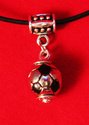 *Soccer Football  *World Cup Necklace * Leather Co
