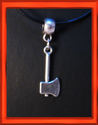 *Axe 3D Necklace * on Genuine Leather Cord