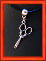 *Scissors Necklace on Genuine Leather Cord-All Siz