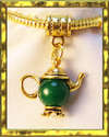 *Jade Golden GP Teapot Dangle Charm *For Charm Bra
