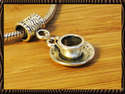 *Coffee Tea Cup Dangle Charm  *For Charm Bracelets