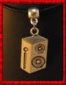 *Speaker Necklace *Genuine Leather Cord *All Sizes