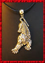 *Big Tiger  Necklace *Genuine Leather Cord  *All S