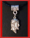 *Jesus Face Necklace *on Genuine Leather Cord 