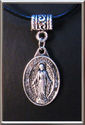 Miraculous Medal Scapular Necklace *Medalla *Leath