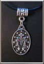 Miraculous Medal Scapular Necklace *Medalla *Leath