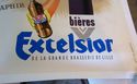 Vintage Stone Lithograph Poster Excelsior Bieres O