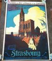 Old Original Vintage Litho Poster Strasbourg By Re