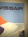original 1953 vintage airline poster Swissair Hans
