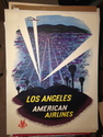 Original 1960 Los Angeles American Airlines Poster