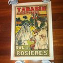 Old Vintage Original Stone Lithograph Litho Poster