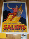 Original vintage liquor poster for Salers Rum 1935