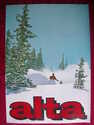 ORIGINAL 1960's ALTA Utah VINTAGE Ski Poster Snow 