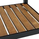 Walker Edison Glass Metal Wood Coffee Table/End Ta
