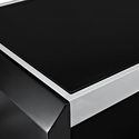Walker Edison Furniture Glass and Wood Black TV St