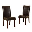 Walker Edison Faux Leather Dining Chair - Set of 2
