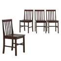 Walker Edison Solid Wood Dining Chairs Brown or Es