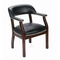 Traditional Captains Guest Arm Office Chair Black