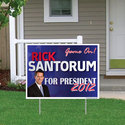 Rick Santorum Yard Sign - Game On  18"x24" Sign Wi
