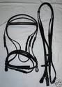 English Dressage SHOW Bridle/Reins - CRYSTALS - SO