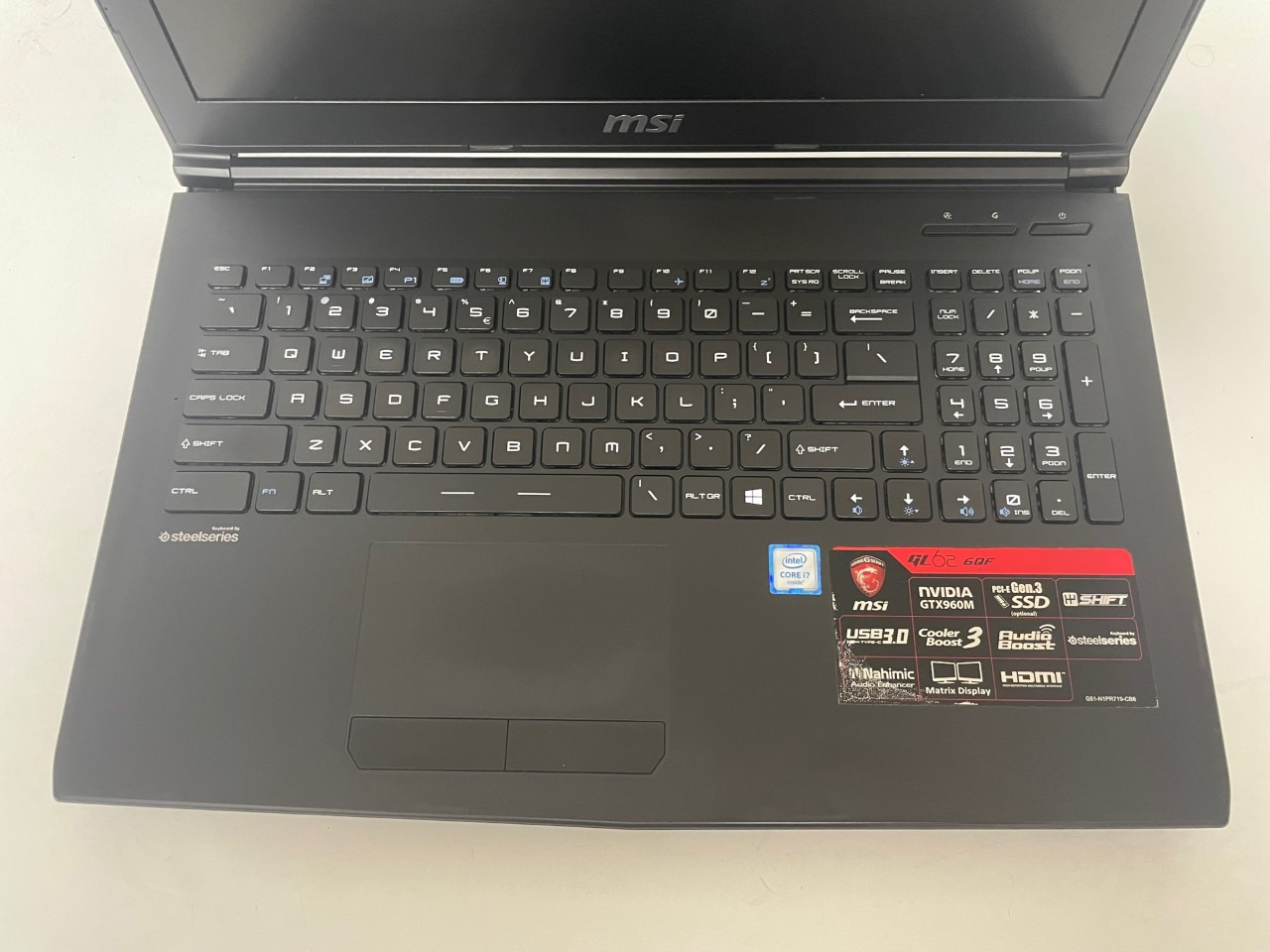 MSI GL62 6QF 15.6