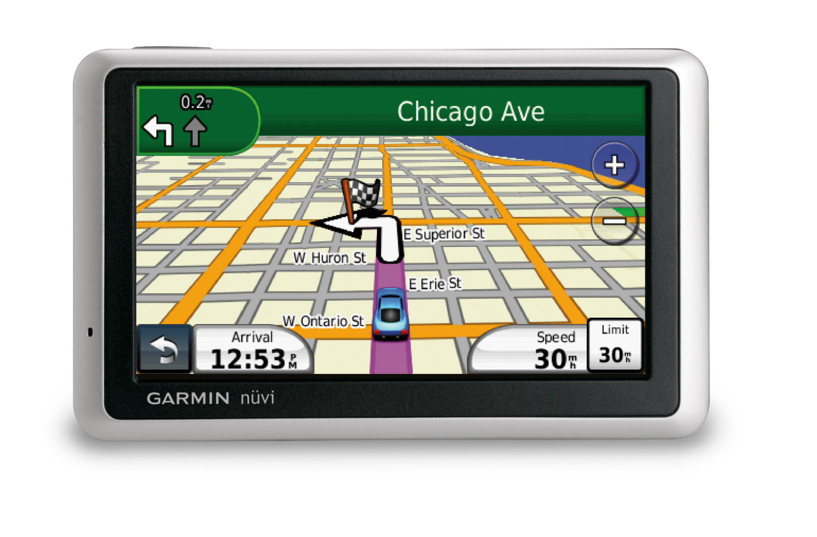 Garmin Nuvi 1350LMT GPS Navigation System Lifetime Maps and Traffic ...