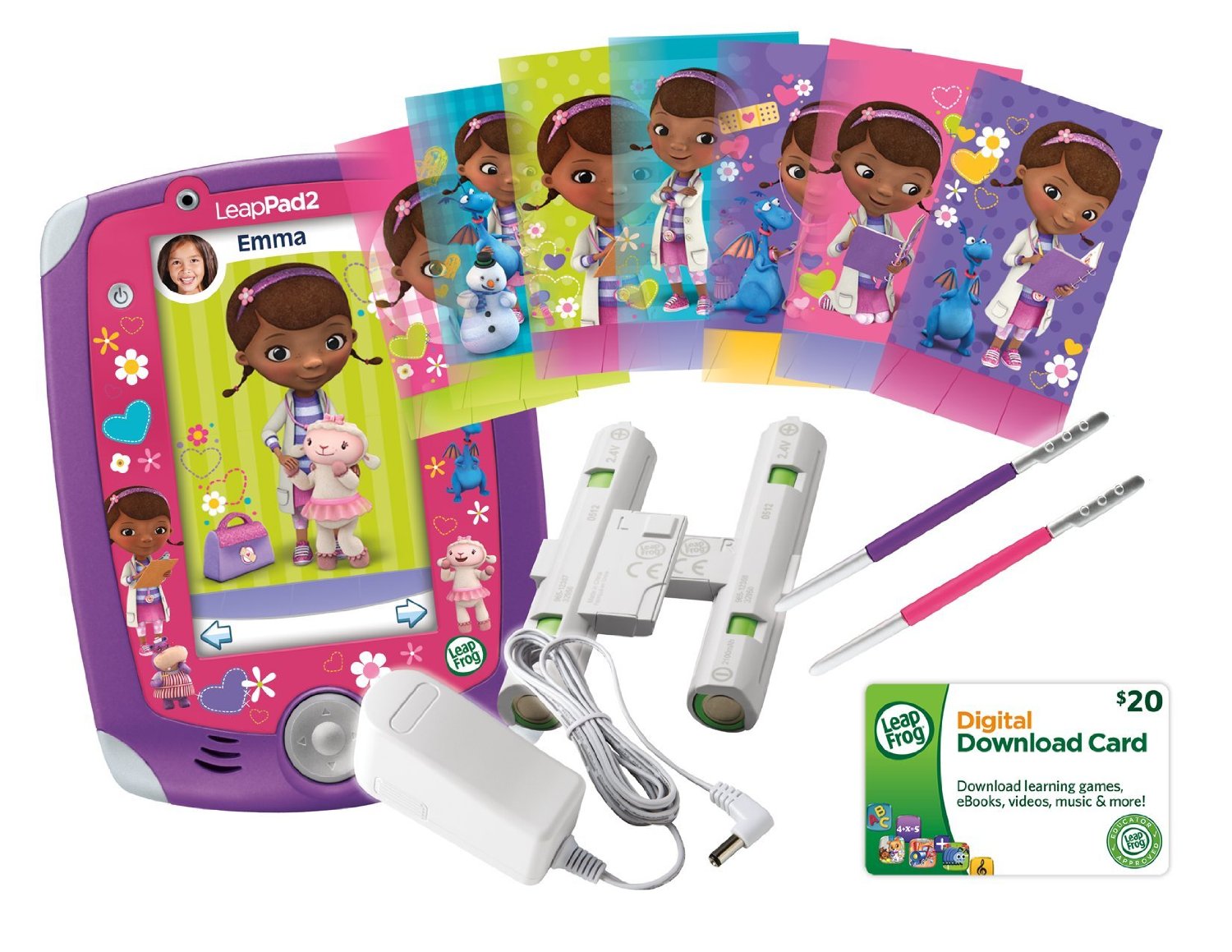 LeapFrog LeapPad2 Power - Disney Junior Doc McStuffins Bundle, EFXDigital