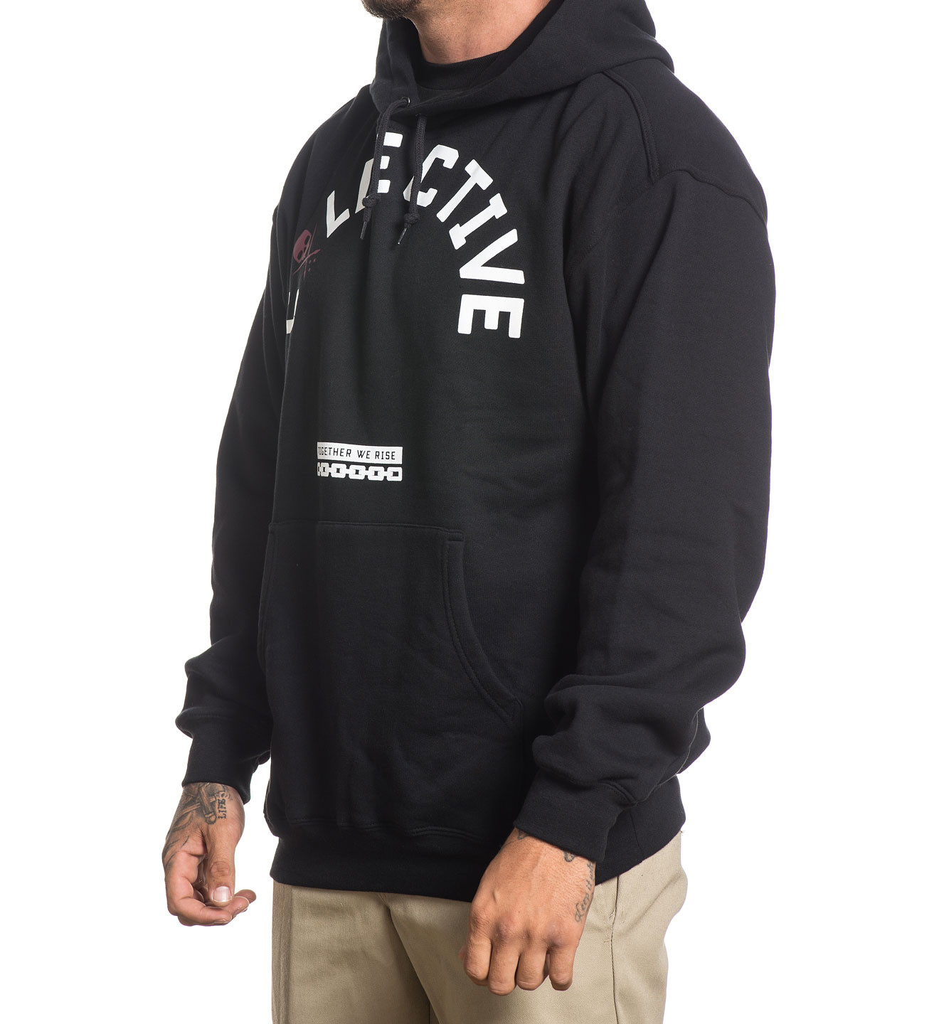 SULLEN Clothing Schwergewicht Herren erheben Pullover Hoodie Sullen Art Collective Rock Badge Fleece Hoodie Sweatshirt