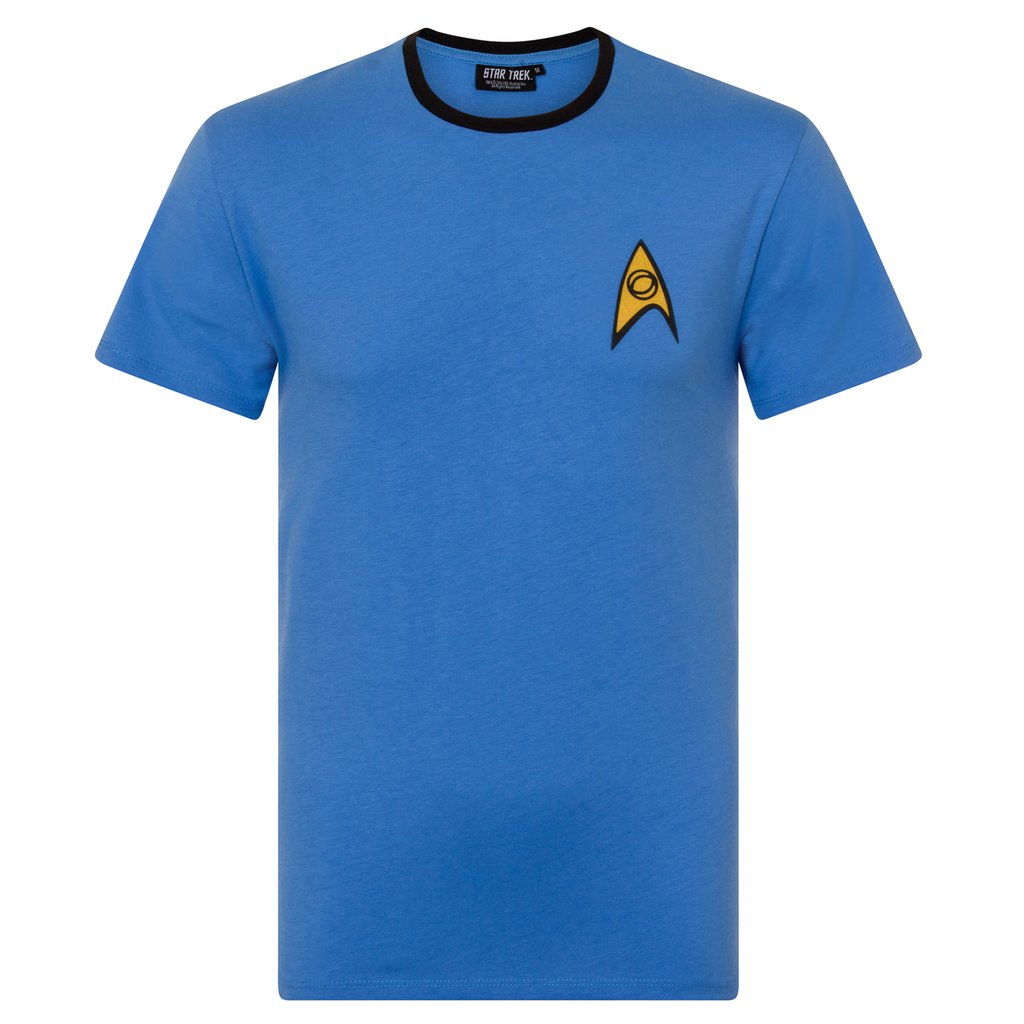 Star Trek Mens T-Shirt Blue - XL 5055139376866 | eBay