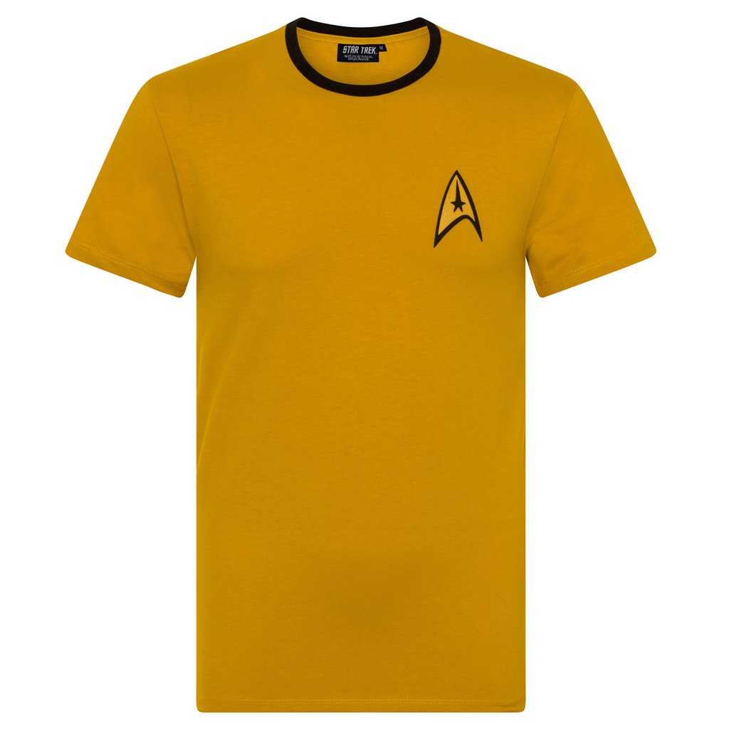 Star Trek Mens T-Shirt Yellow - L 5055139376903 | eBay