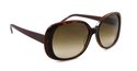 Lacoste Oversized Dark Brown Tortoise Sunglasses L