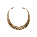 Charles Albert Alchemy Gold Basket Weave Neckwire 