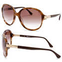 Chloe Ammi Sunglasses Brown Horn Gold Frame with B